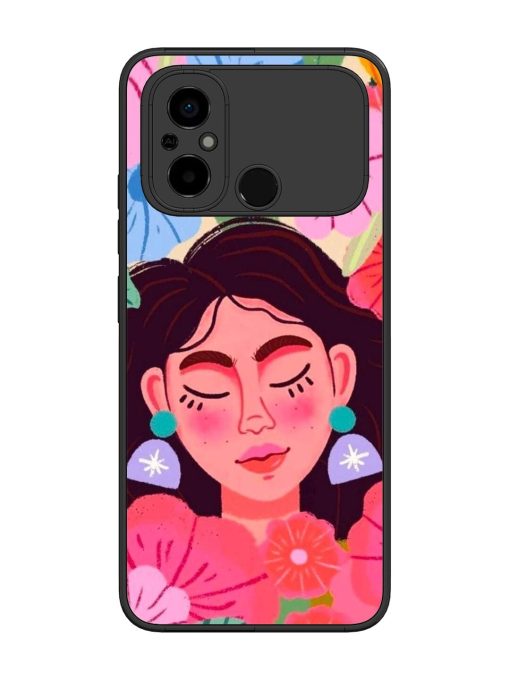 Blooming Serenity Glossy Soft Edge Case for Poco C55 Chachhi