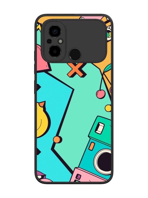 Retro Remix Glossy Soft Edge Case for Poco C55 Chachhi