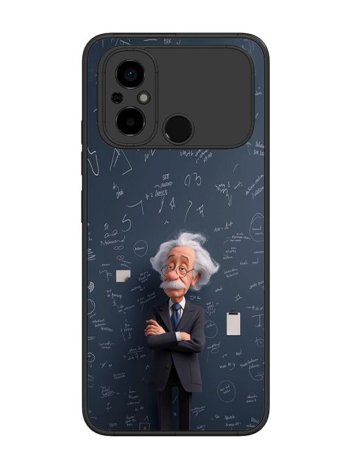 Albert Einstein Glossy Soft Edge Case for Poco C55 Chachhi