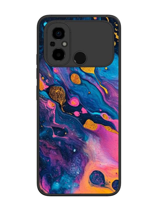 Cosmic Swirl Glossy Soft Edge Case for Poco C55 Chachhi