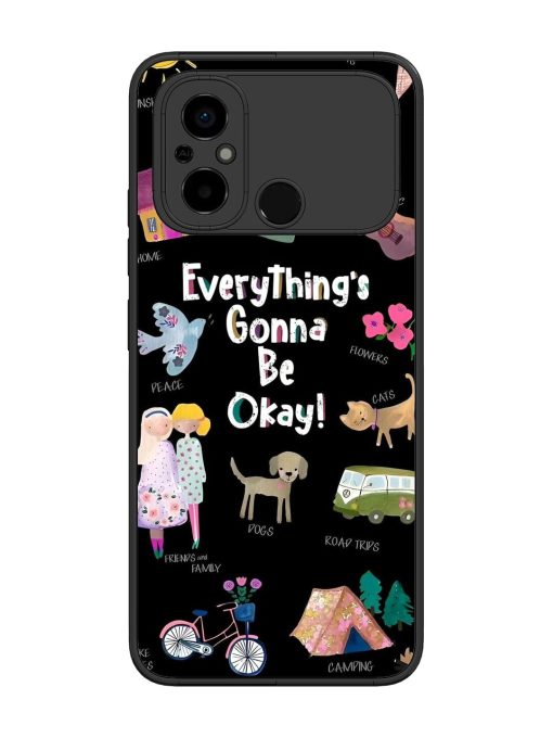 Everything'S Gonna Be Okay Glossy Soft Edge Case for Poco C55 Chachhi