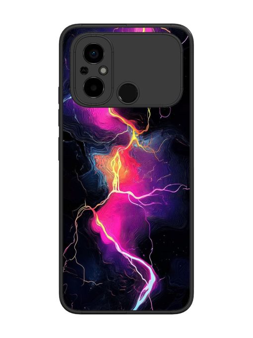 Electric Dreams Glossy Soft Edge Case for Poco C55 Chachhi