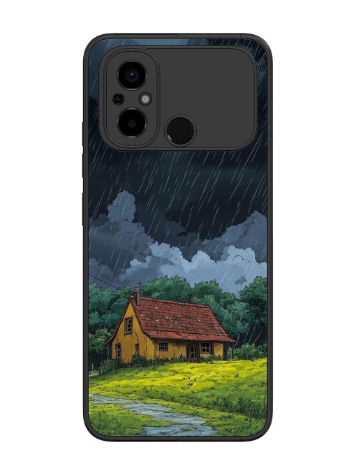 Rainy Day Retreat Glossy Soft Edge Case for Poco C55 Chachhi