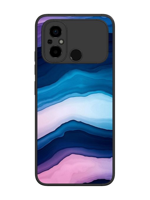 Oceanic Layers Glossy Soft Edge Case for Poco C55 Chachhi