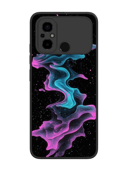 Cosmic Currents Glossy Soft Edge Case for Poco C55 Chachhi