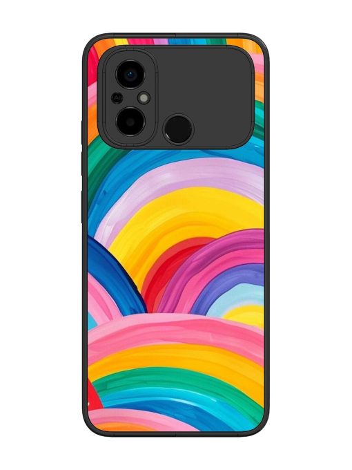 Rainbow Symphony Glossy Soft Edge Case for Poco C55 Chachhi