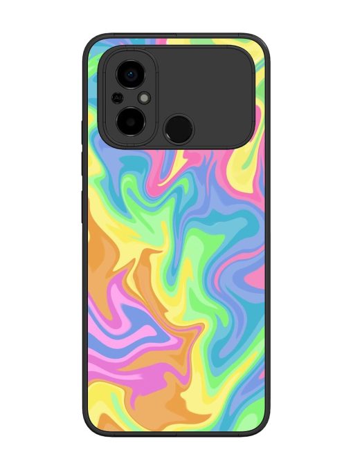 Whimsical Swirl Glossy Soft Edge Case for Poco C55 Chachhi