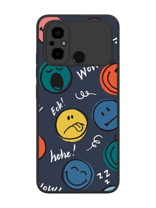 Emoticon Parade Glossy Soft Edge Case for Poco C55 Chachhi