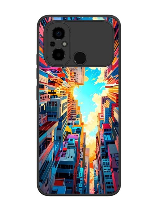 Skyward City Glossy Soft Edge Case for Poco C55 Chachhi