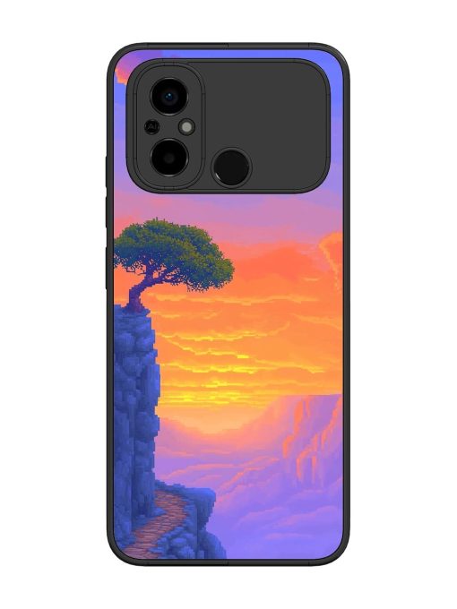 Cliffside Solitude Glossy Soft Edge Case for Poco C55 Chachhi