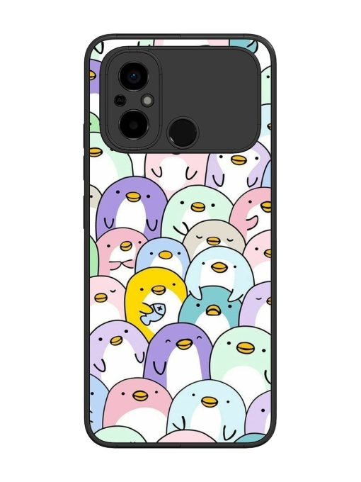 Penguin Party Glossy Soft Edge Case for Poco C55 Chachhi