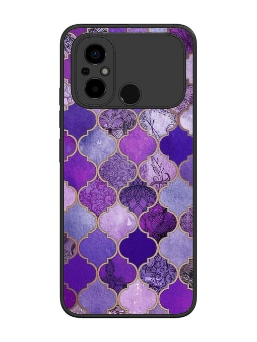 Purple Mosaic Magic Glossy Soft Edge Case for Poco C55 Chachhi