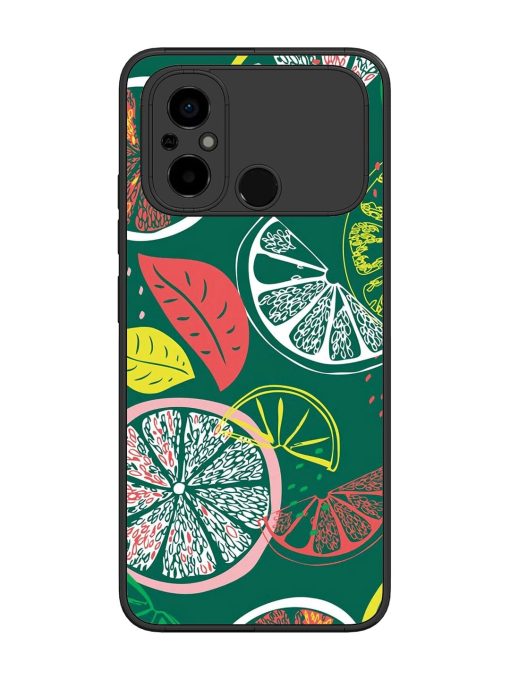 Citrus Symphony Glossy Soft Edge Case for Poco C55 Chachhi