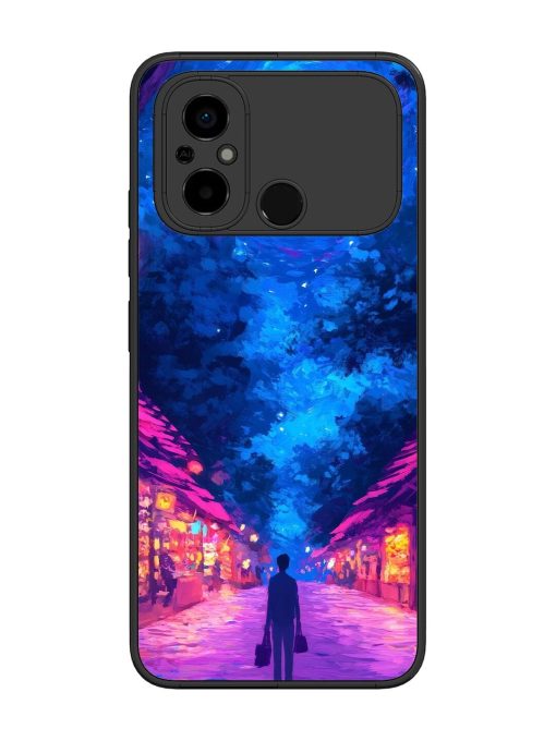 Neon Nightscape Glossy Soft Edge Case for Poco C55 Chachhi