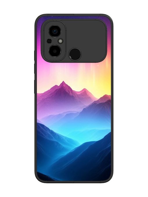 Cosmic Mountains Glossy Soft Edge Case for Poco C55