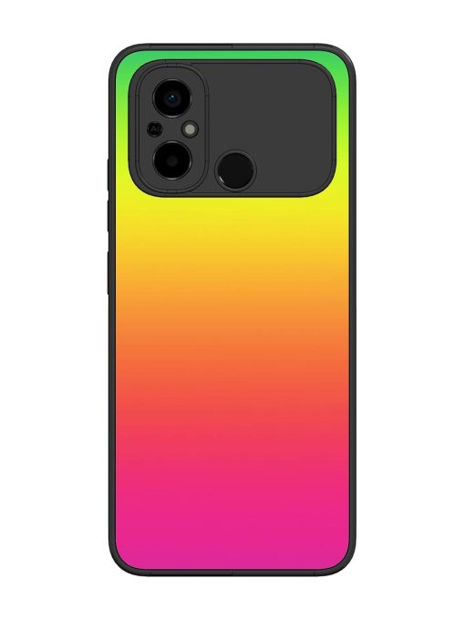 Rainbow Gradient Glossy Soft Edge Case for Poco C55 Chachhi