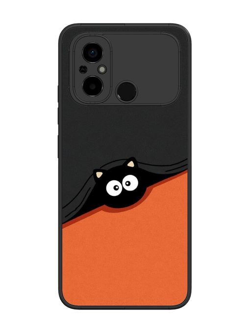 Peek-A-Boo Kitty Glossy Soft Edge Case for Poco C55 Chachhi