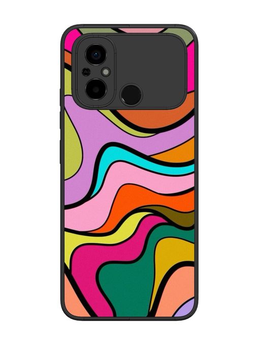 Wavy Wonder Glossy Soft Edge Case for Poco C55 Chachhi