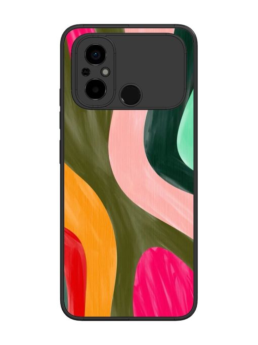 Wavy Wonderland Glossy Soft Edge Case for Poco C55 Chachhi