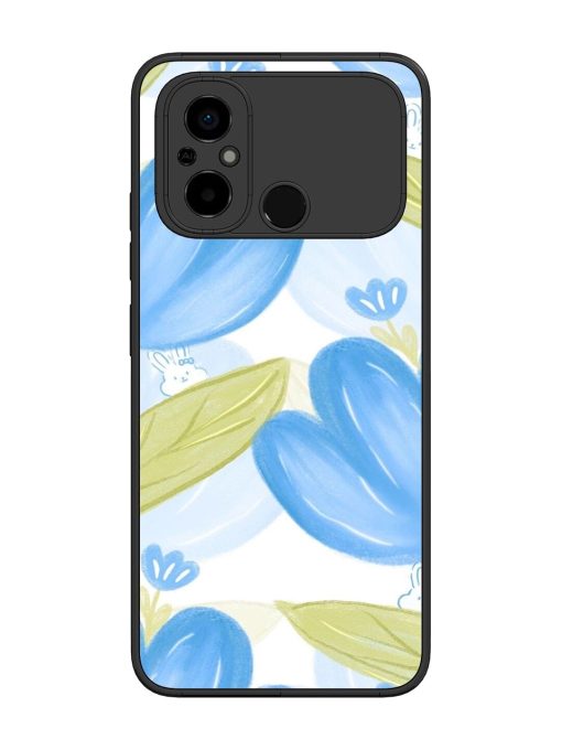 Bunny'S Blue Garden Glossy Soft Edge Case for Poco C55 Chachhi