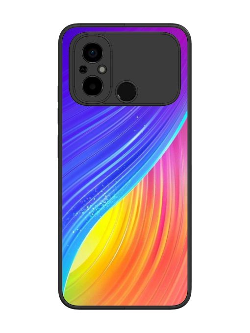 Neon Swirl Glossy Soft Edge Case for Poco C55 Chachhi