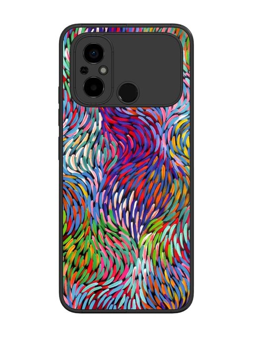 Vibrant Waves Glossy Soft Edge Case for Poco C55