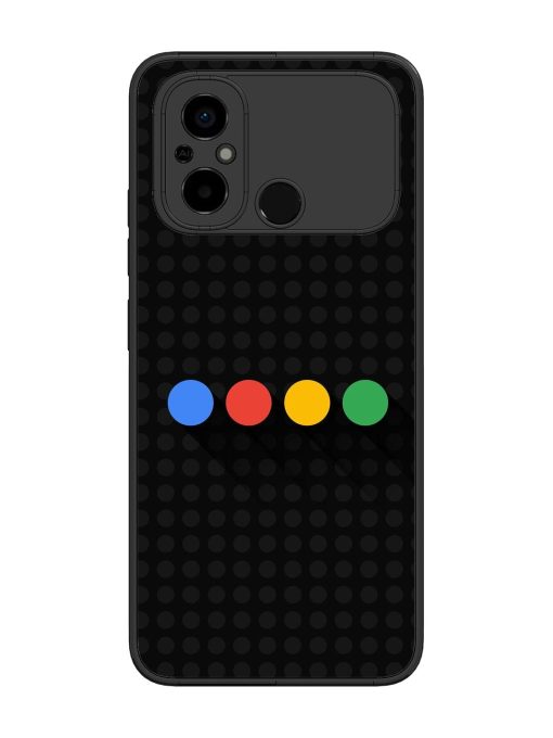 Google Dots Glossy Soft Edge Case for Poco C55 Chachhi