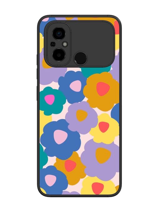 Flower Power Glossy Soft Edge Case for Poco C55 Chachhi