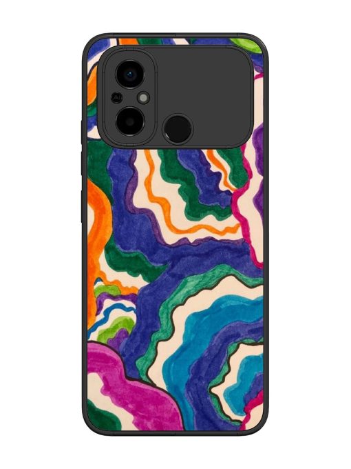 Wavy Wonder Glossy Soft Edge Case for Poco C55 Chachhi