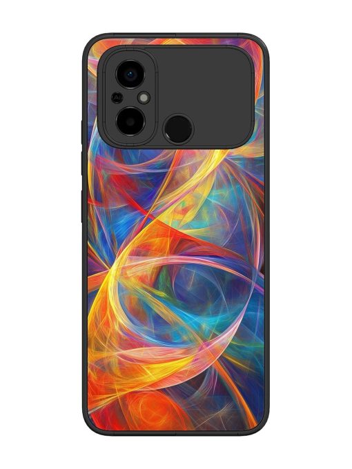 Cosmic Currents Glossy Soft Edge Case for Poco C55 Chachhi