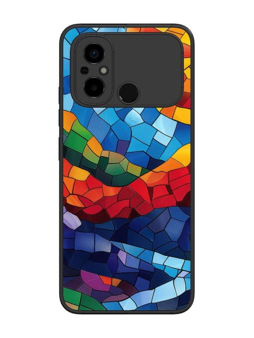 Mosaic Sunset Glossy Soft Edge Case for Poco C55 Chachhi