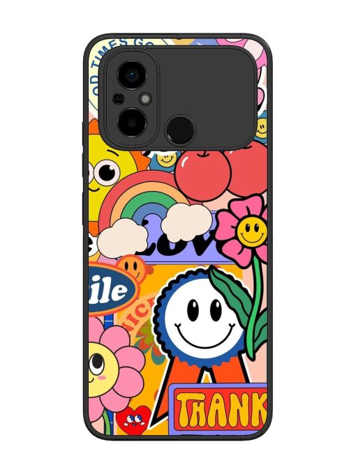 Good Times Good Vibes Glossy Soft Edge Case for Poco C55 Chachhi