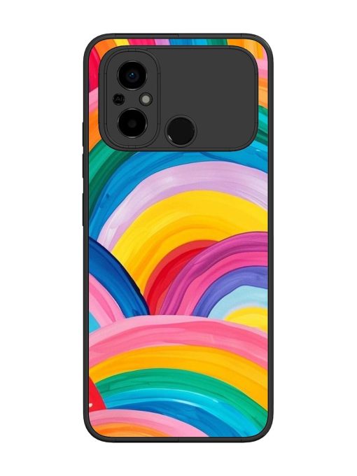 Rainbow Cascade Glossy Soft Edge Case for Poco C55