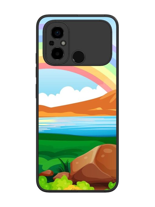 Rainbow Over The Lake Glossy Soft Edge Case for Poco C55 Chachhi