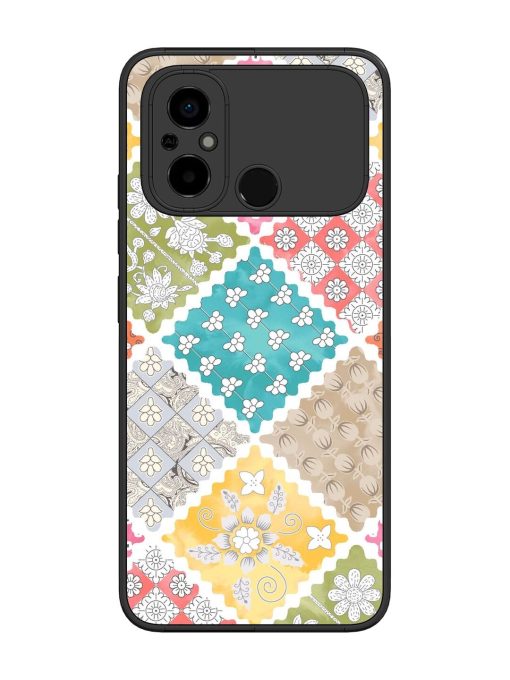 Patchwork Dreamscape Glossy Soft Edge Case for Poco C55 Chachhi