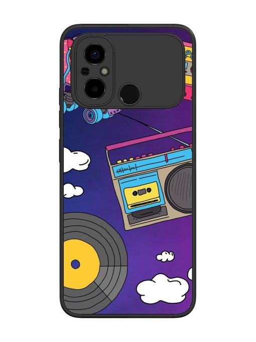 Retro Vibes Glossy Soft Edge Case for Poco C55 Chachhi