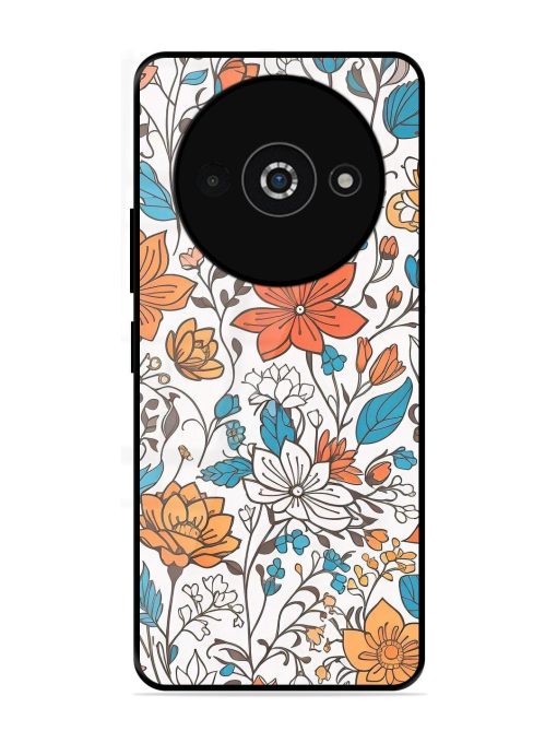 Floral Symphony Glossy Soft Edge Case for Poco C61 Chachhi