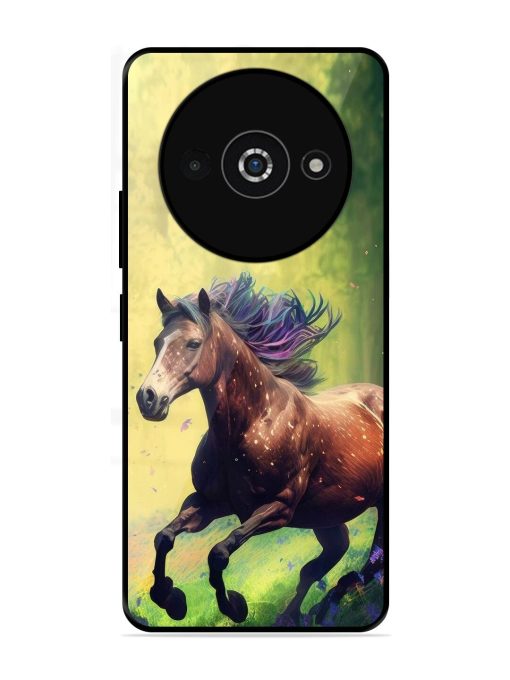 Enchanted Gallop Glossy Soft Edge Case for Poco C61 Chachhi