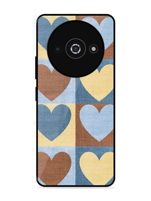 Hearts On Canvas Glossy Soft Edge Case for Poco C61 Chachhi