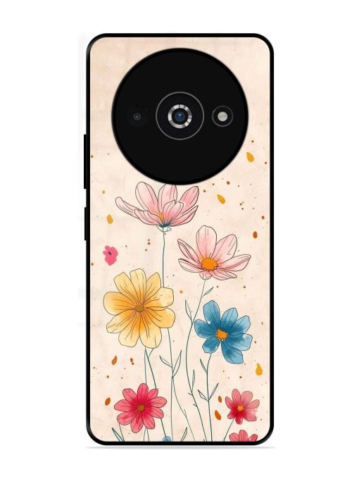 Delicate Bloom Glossy Soft Edge Case for Poco C61 Chachhi