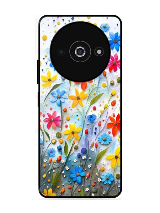 Vibrant Floral Glossy Soft Edge Case for Poco C61 Chachhi