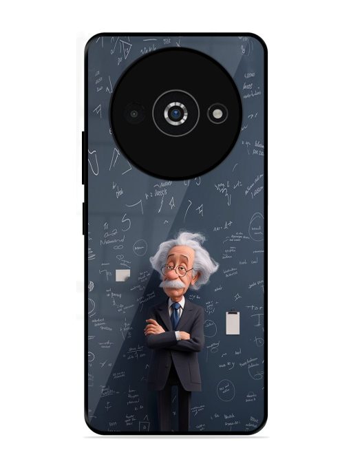 Albert Einstein Glossy Soft Edge Case for Poco C61 Chachhi