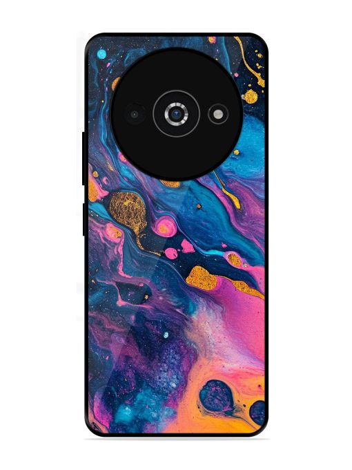 Cosmic Swirl Glossy Soft Edge Case for Poco C61 Chachhi