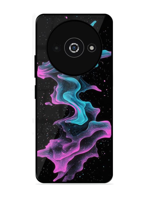 Cosmic Currents Glossy Soft Edge Case for Poco C61 Chachhi