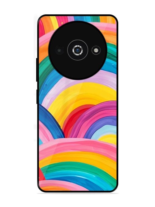 Rainbow Symphony Glossy Soft Edge Case for Poco C61 Chachhi