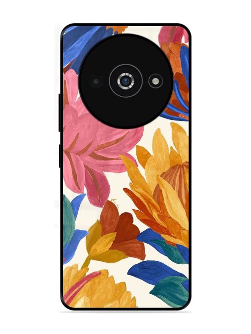 Blooming Tapestry Glossy Soft Edge Case for Poco C61 Chachhi