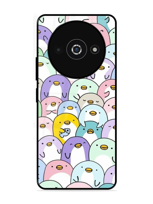 Penguin Party Glossy Soft Edge Case for Poco C61 Chachhi