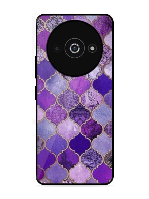 Purple Mosaic Magic Glossy Soft Edge Case for Poco C61 Chachhi