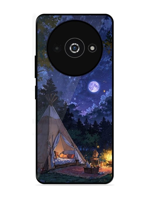 Moonlight Camping Glossy Soft Edge Case for Poco C61 Chachhi