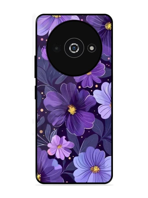 Purple Paradise Glossy Soft Edge Case for Poco C61 Chachhi